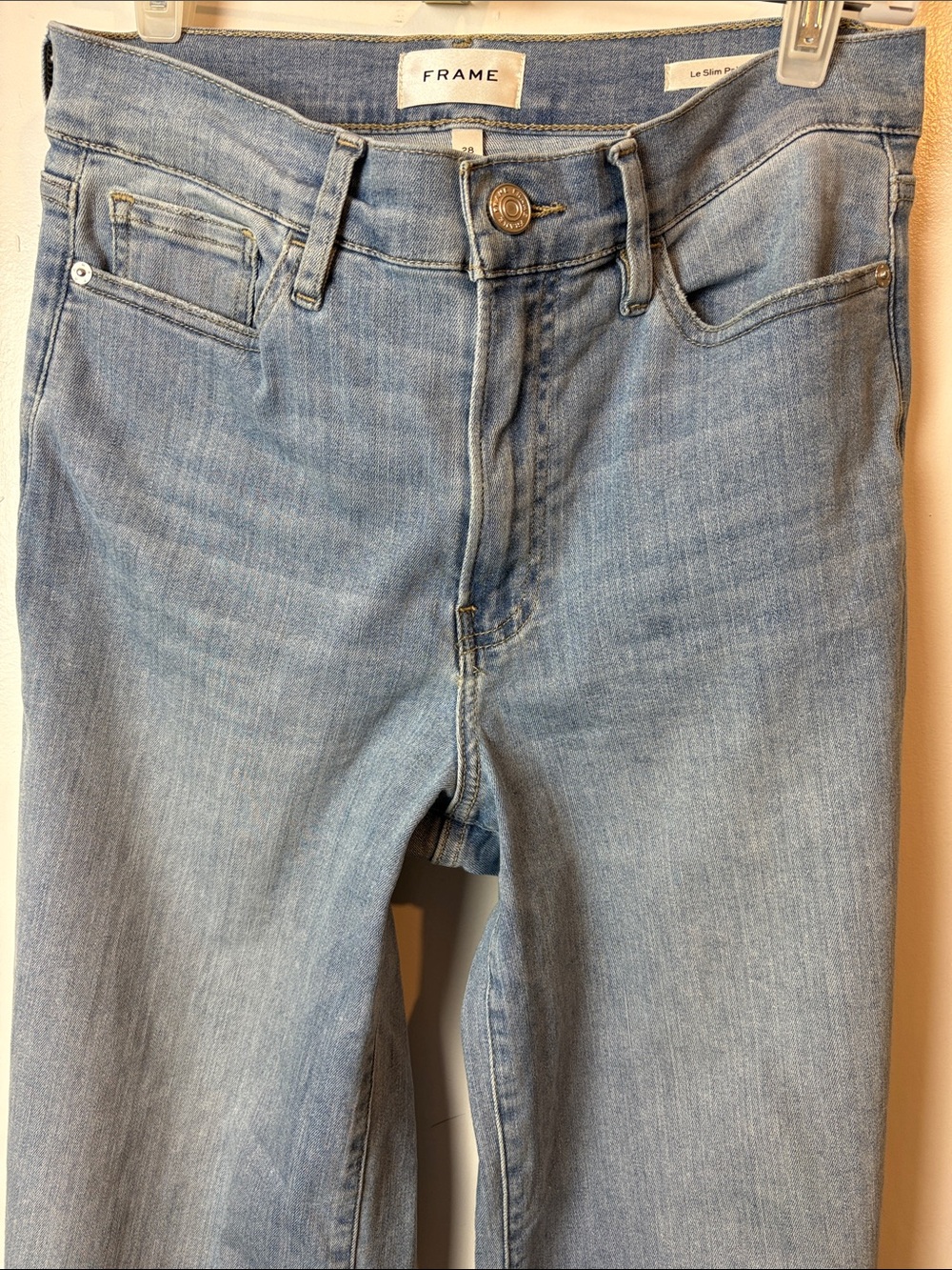 FRAME Le Slim Palazzo High Waist Wide Leg Jeans Integrity 28